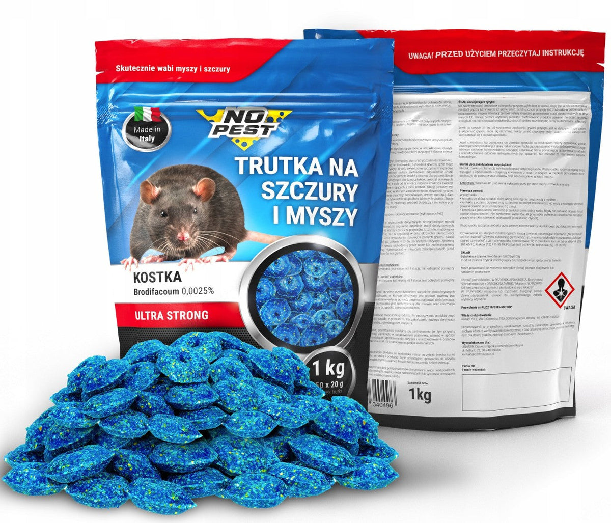 No Pest | Brodifacoum | 0,025g | Würfel | Stark | 1kg