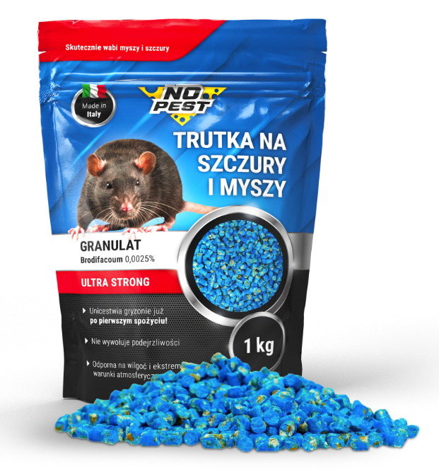 No Pest | Brodifacoum | 0,025g | Granulat | Stark | 1kg