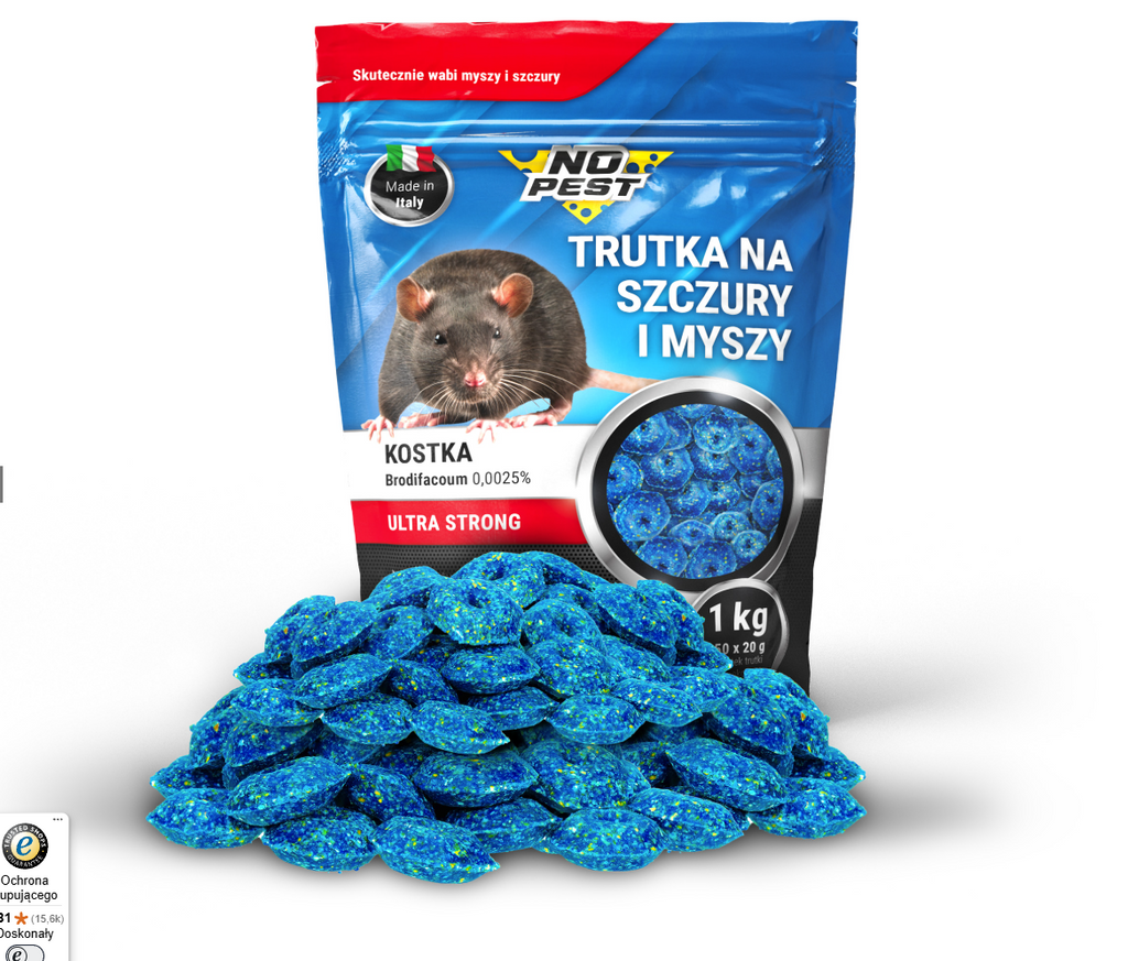 No Pest | Brodifacoum | 0,025g | Würfel | Stark | 1kg