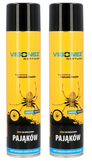 2 x 600ml ,VIGONEZ Spray gegen Spinnen