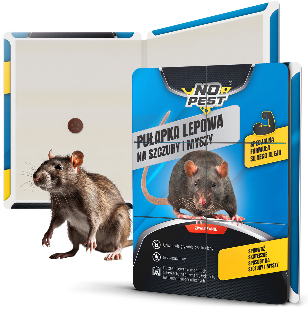 No Pest Klebefalle für Ratten und Mäuse – 40 × 25 cm