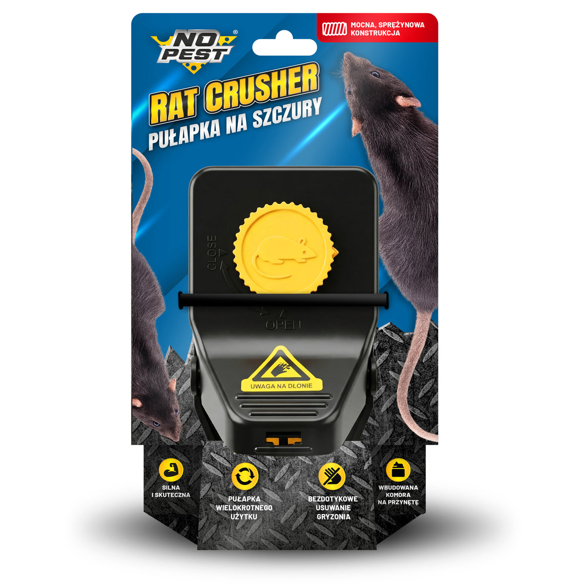 No Pest Rat Crusher Schlagfalle für Ratten