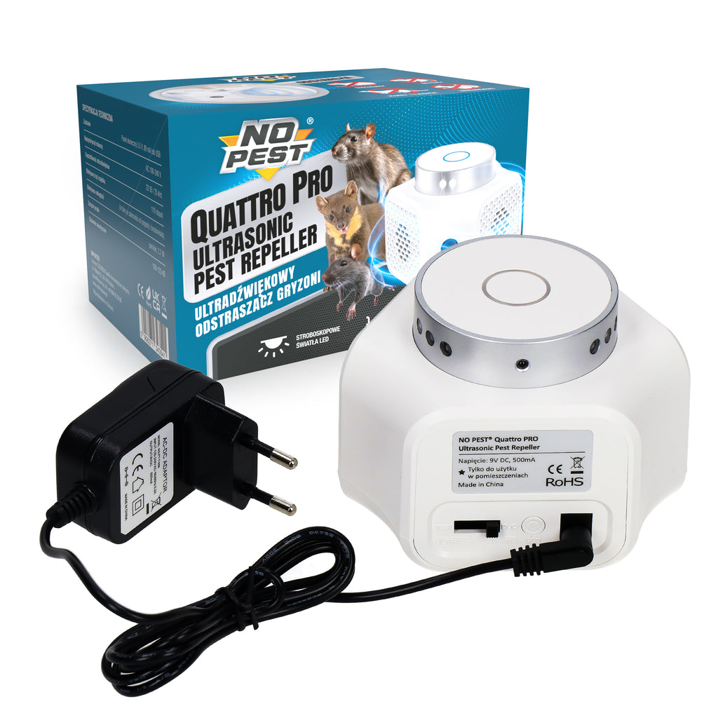 No Pest Quattro Pro Ultraschall-Marder- und Nagetiervertreiber