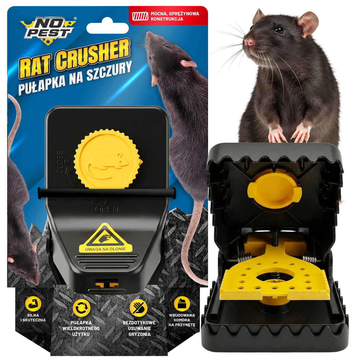 No Pest Rat Crusher Schlagfalle für Ratten