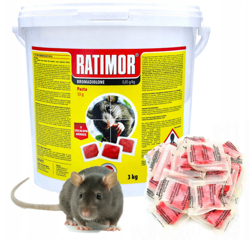 Ratimor | Bromadiolon | 0,05g/kg | Paste | 3 kg
