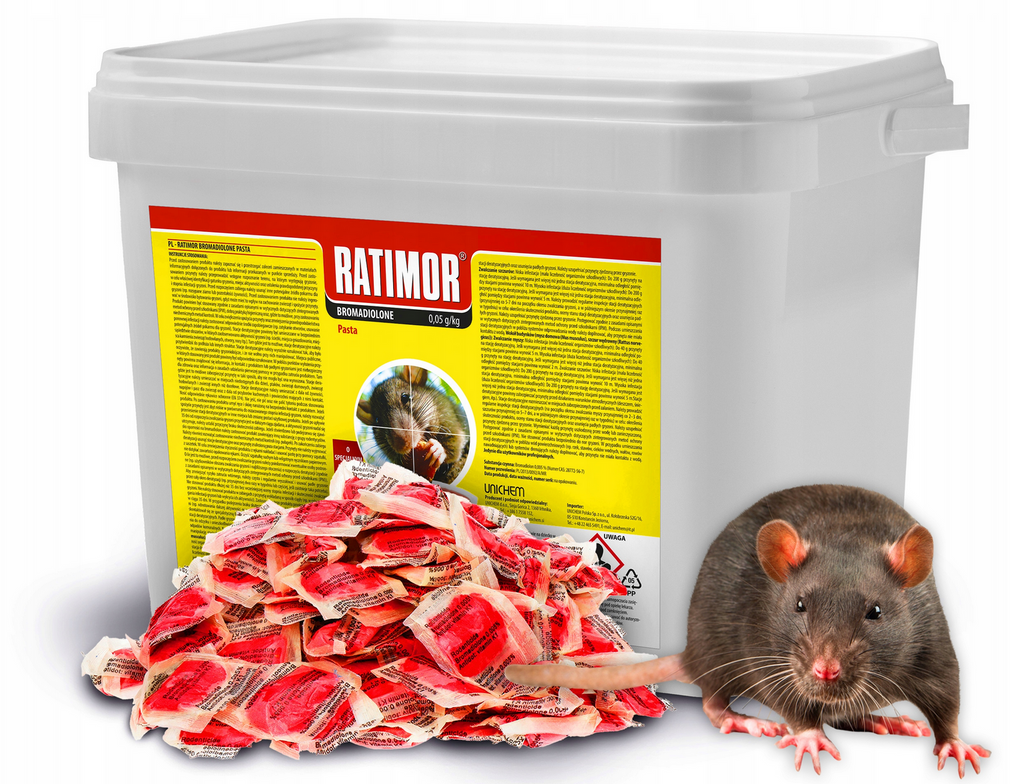 Ratimor | Bromadiolon | 0,05g/kg | Paste | 5 kg